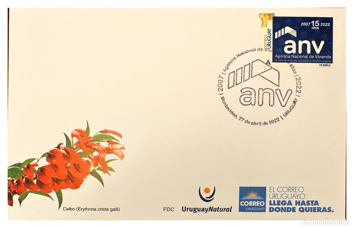 Timbres: CMI) 2022. URUGUAY. FDC. HOUSING AGENCY LOGOTYPE WITH NUMERAL DOMESTIC MAIL XF