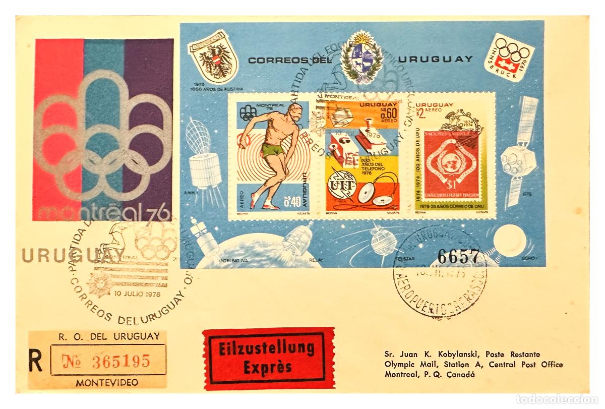 Timbres: CMI) 1976 URUGUAY SPORTS EVENTS AND TELEPHONE SERIES ISSUE SHIPPED TO CANADA XF