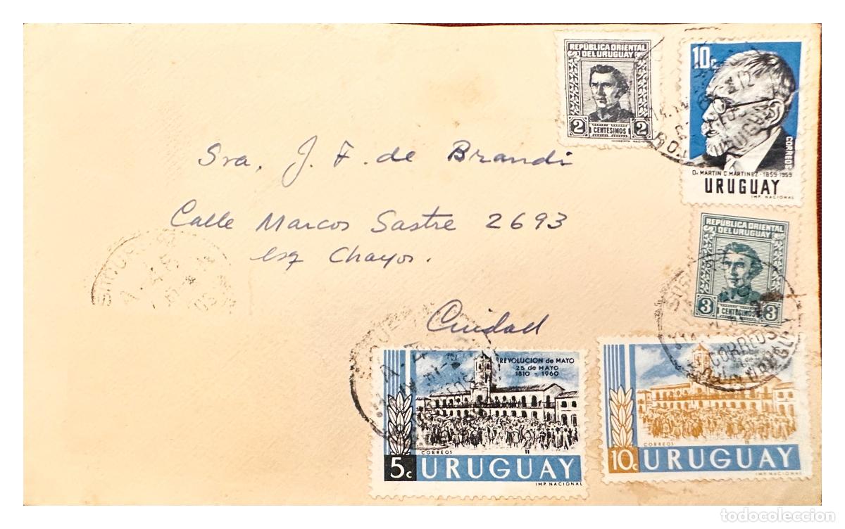Timbres: CMI) 1960. URUGUAY. REVOLUTION OF MAYO AND PROCERES PORTRAITS DOMESTIC MAIL XF