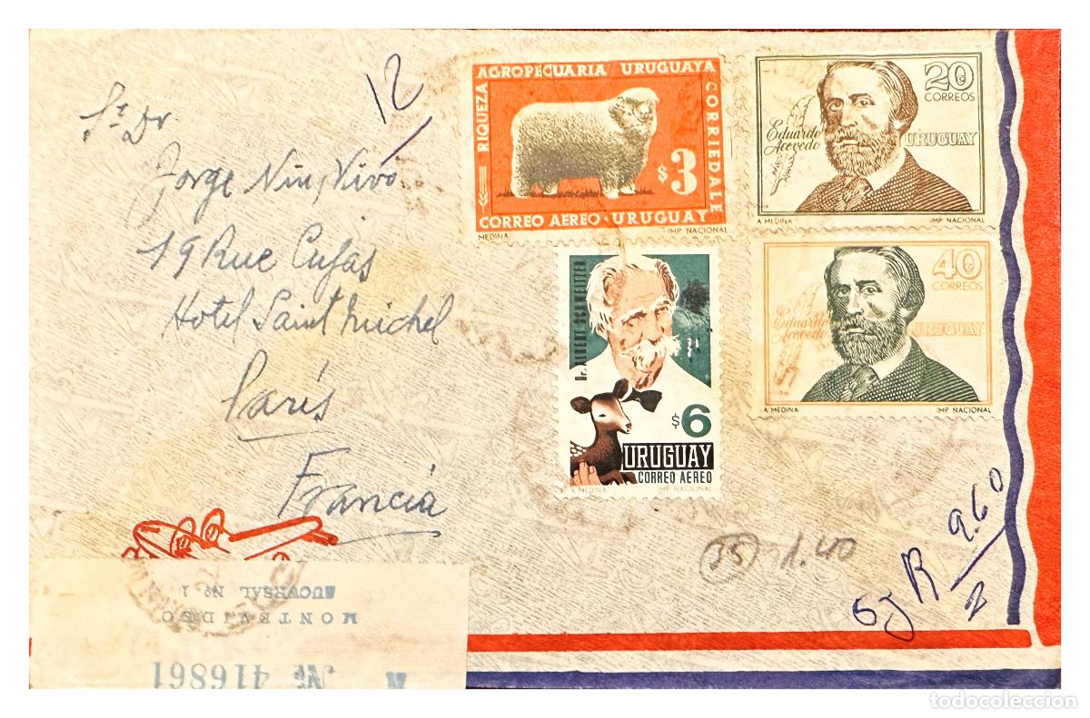 Timbres: CMI) 1965. URUGUAY. CORRIEDALE SHEEP FAUNA AND ALBERT SCHWEITZER TO FRANCE XF