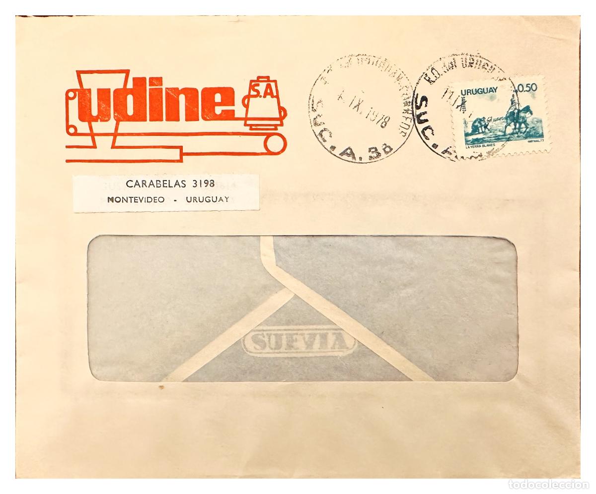 Timbres: CMI) 1977. URUGUAY. TRADITIONAL GAUCHOS ON HORSEBACK ETCHING DOMESTIC MAIL XF