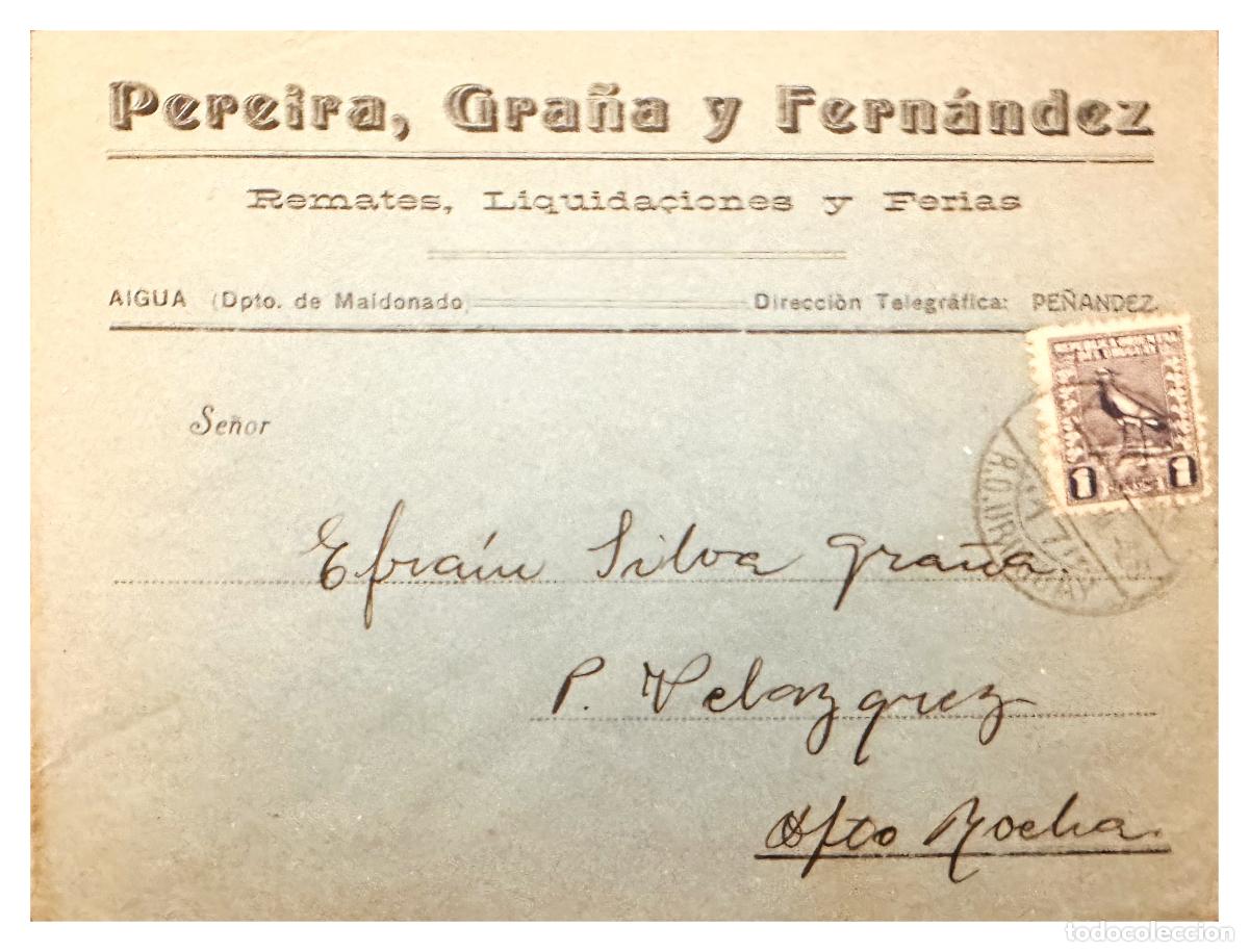 Francobolli: CMI) 1923 URUGUAY LOCAL FAUNA OF HORNERO BIRD IN BROWN COLOR DOMESTIC MAIL XF