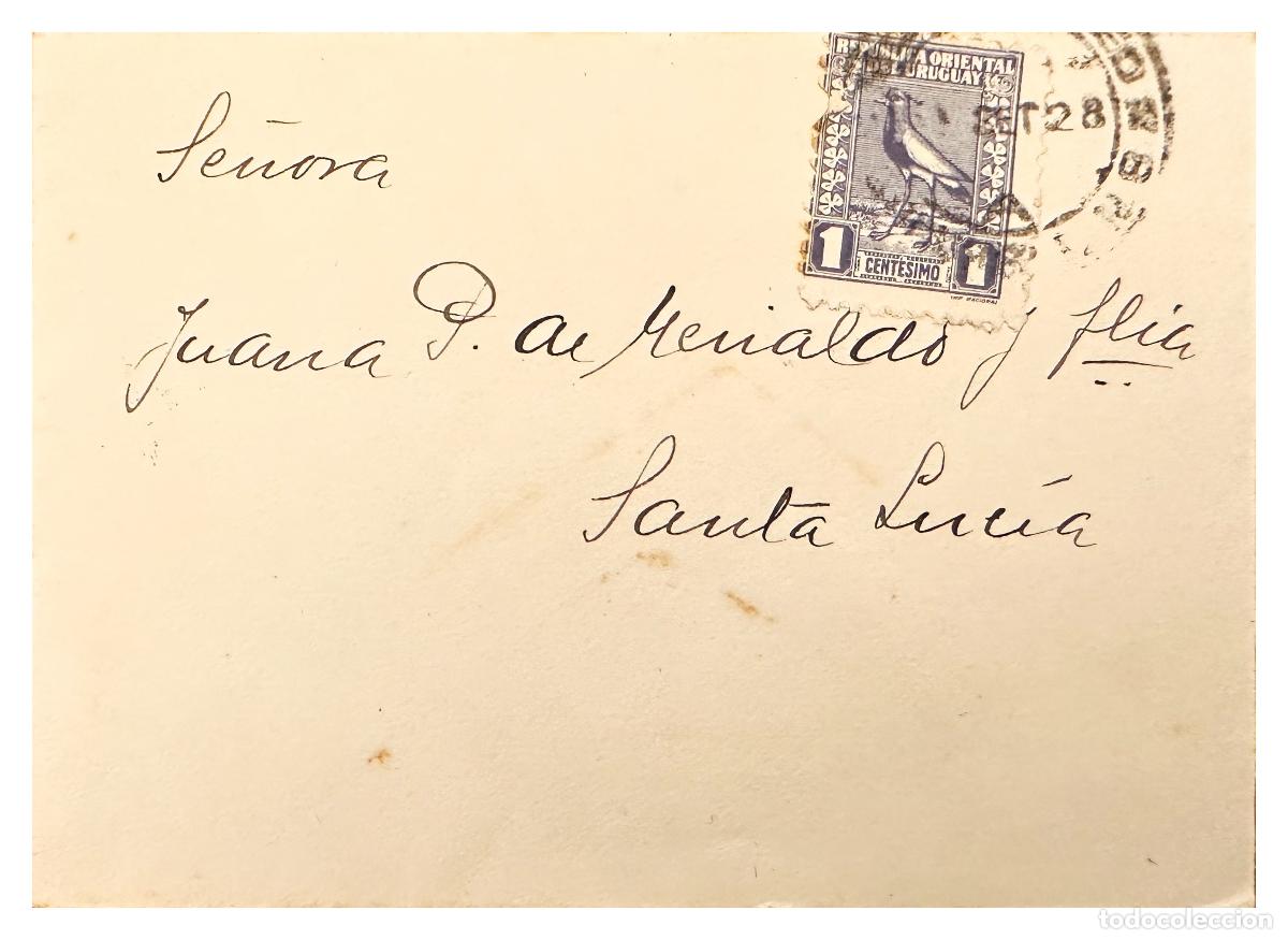 Francobolli: CMI) 1910. URUGUAY. LOCAL FAUNA OF INDIGENOUS BIRD IN PURPLE COLOR DOMESTIC XF