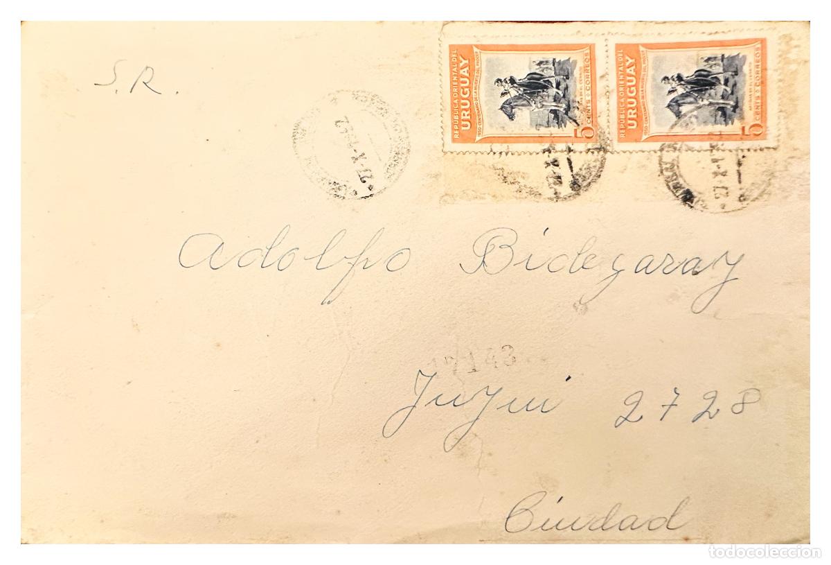 Francobolli: CMI) 1942 URUGUAY IMPRESSION OF THE MOUNTED MILITARY FIGURE INTERNAL MAIL XF