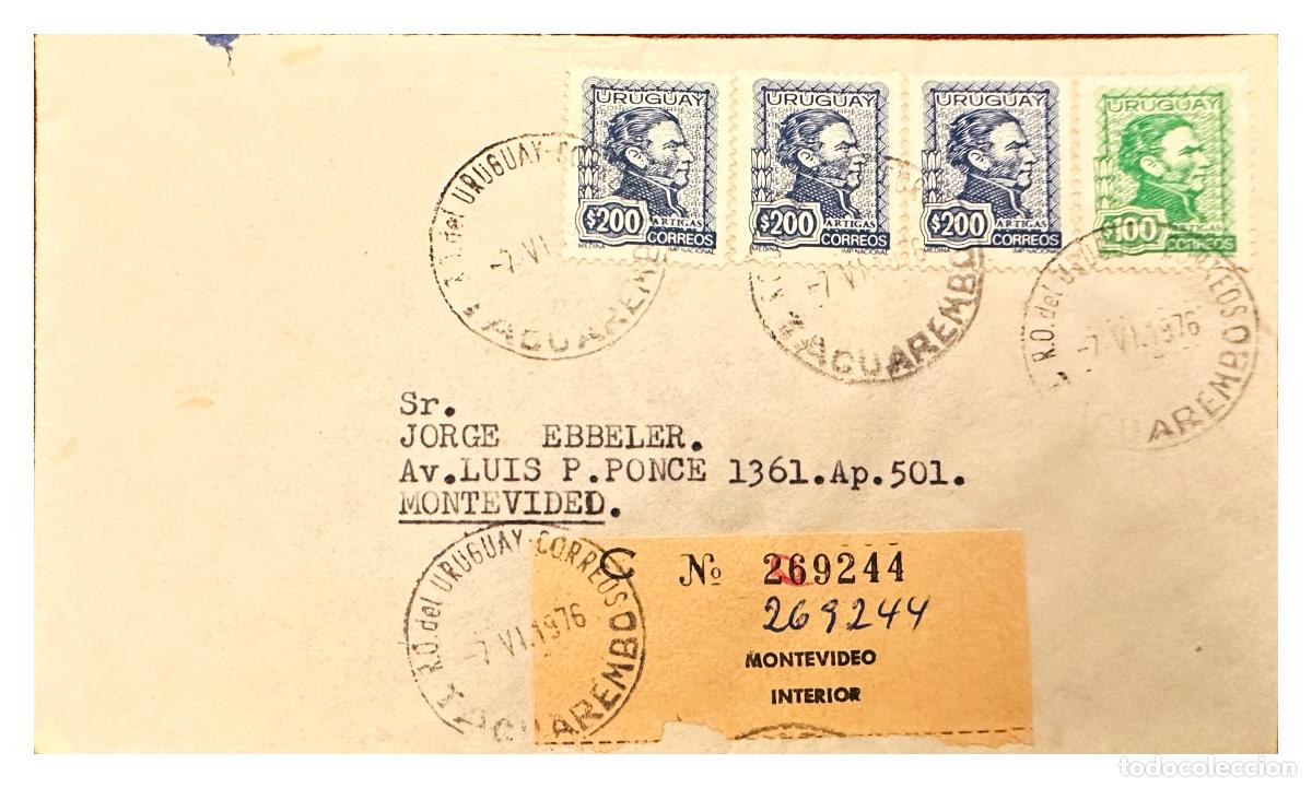 Francobolli: CMI) 1976. URUGUAY. JOSE ARTIGAS PORTRAITS IN SERIES ISSUE DOMESTIC MAIL XF