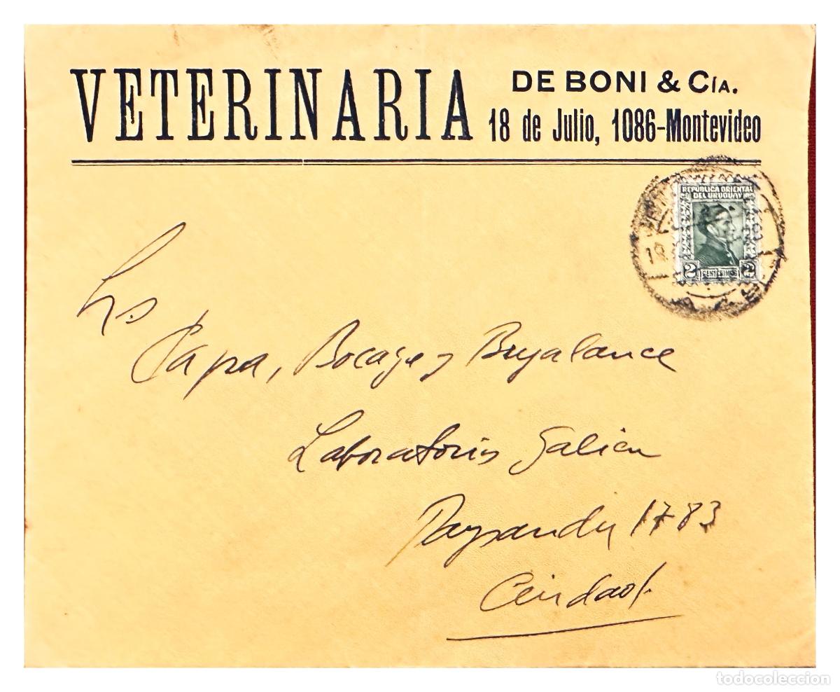 Francobolli: CMI) 1935. URUGUAY. SINGLE PORTRAIT OF JOAQUIN SUAREZ IN GREEN DOMESTIC MAIL XF