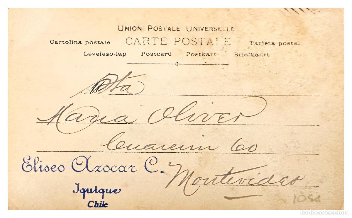 Timbres: CMI) 1914. URUGUAY. POSTCARD. WRITTEN BACK SIDE OF POSTAL PIECE DOMESTIC XF