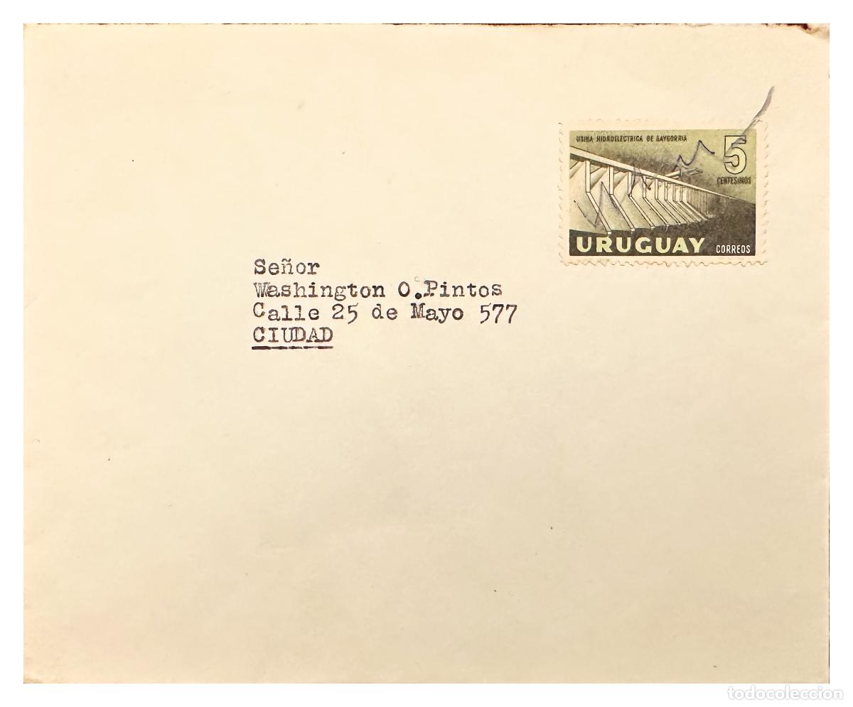 Timbres: CMI) 1960. URUGUAY. HYDROELECTRIC POWER PLANT REPRODUCTION DOMESTIC MAIL XF