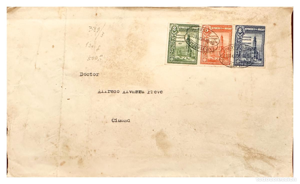 Timbres: CMI) 1927. URUGUAY. MONTEVIDEO CATHEDRAL BUILDING IMAGE DOMESTIC MAIL XF