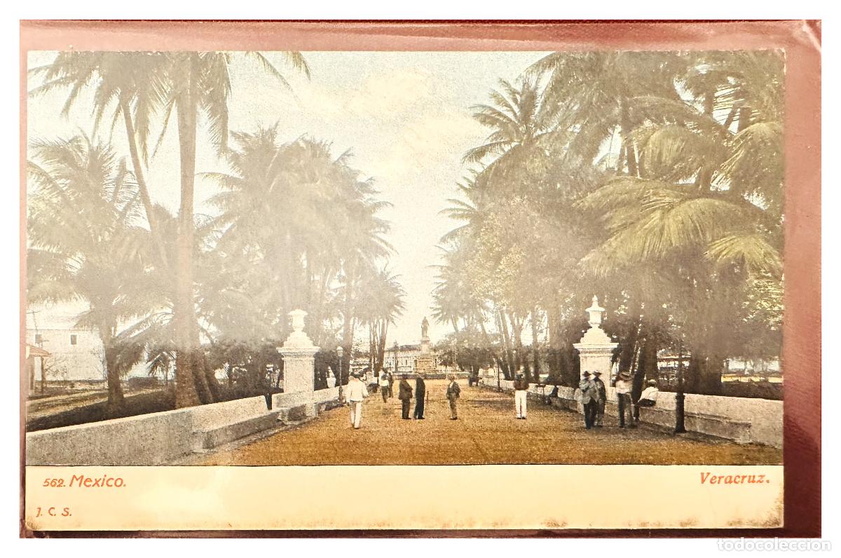 Timbres: CMI) 1905. MEXICO. POSTCARD. ALAMEDA DE VERACRUZ SCENE ILLUSTRATION XF