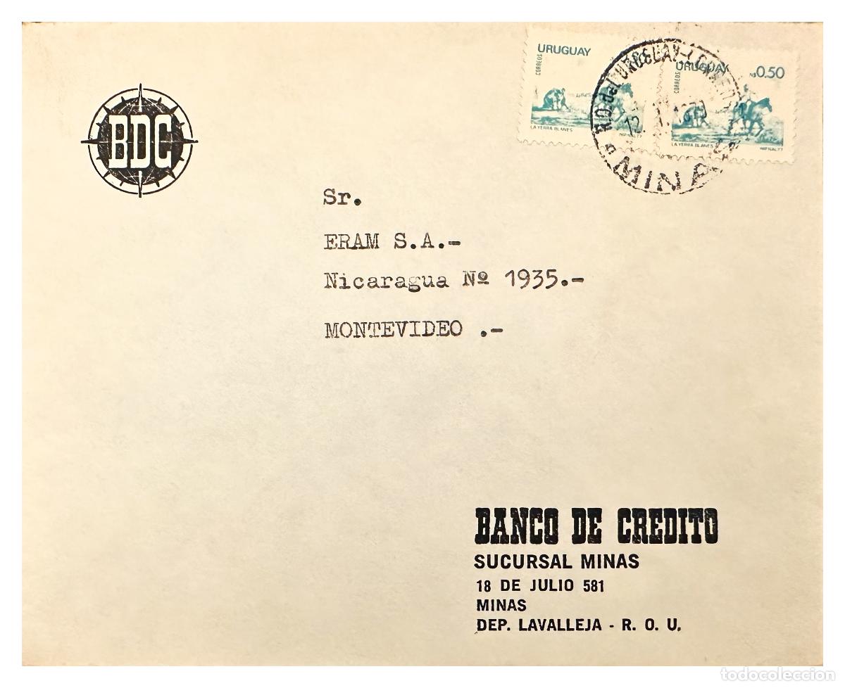 Stamps: CMI) 1977. URUGUAY. TRADITIONAL GAUCHOS ON HORSEBACK ETCHING DOMESTIC MAIL XF