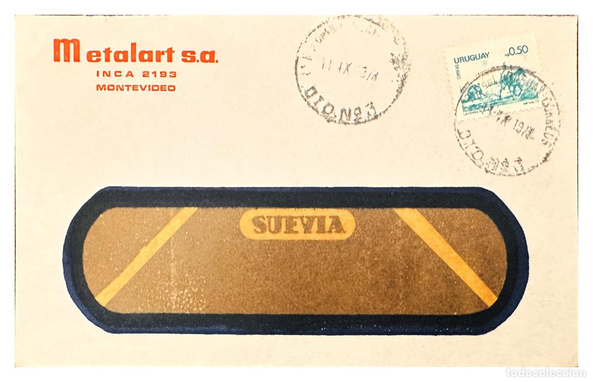 Stamps: CMI) 1977. URUGUAY. MARITIME LANDSCAPE ETCHING OF MONTEVIDEO VIEW DOMESTIC XF