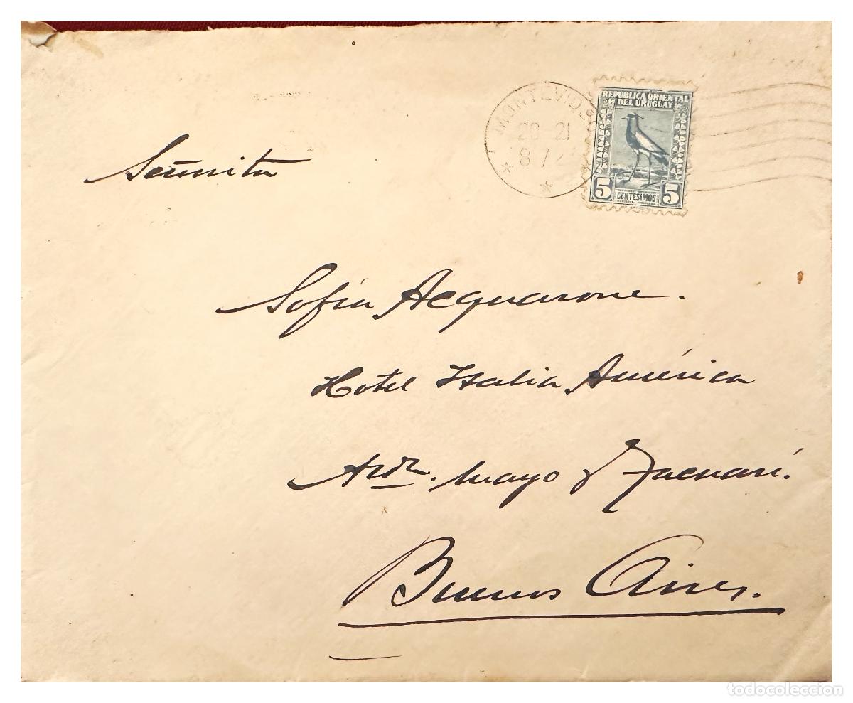 Stamps: CMI) 1910. URUGUAY. LOCAL FAUNA OF INDIGENOUS BIRD IN BLUE TO ARGENTINA XF