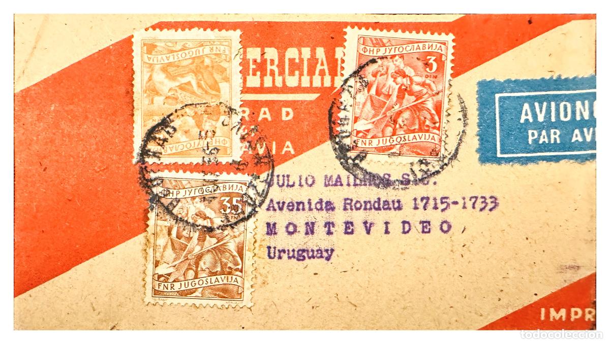 Francobolli: CMI) 1955. YUGOSLAVIA. WORKERS IN THE FIELD SCENE REPETITION TO URUGUAY XF