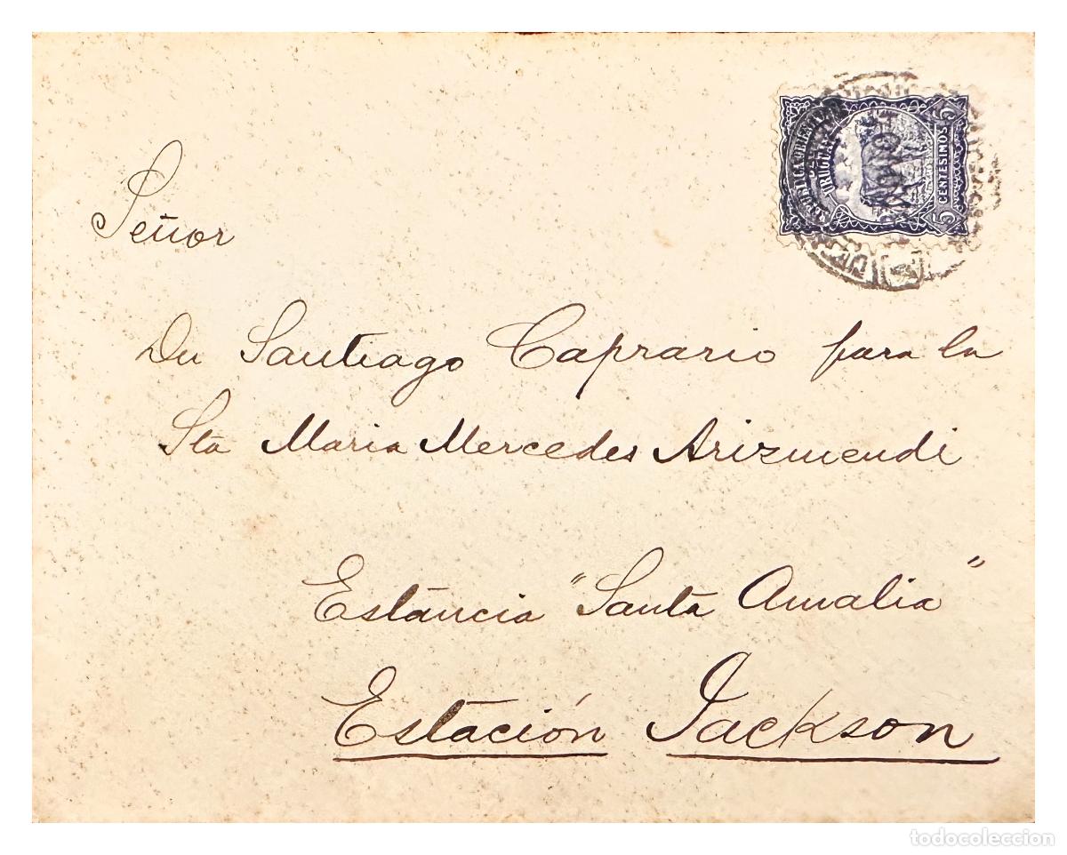 Francobolli: CMI) 1919. URUGUAY. SINGLE PORTRAIT OF JOAQUIN SUAREZ IN PURPLE DOMESTIC MAIL XF