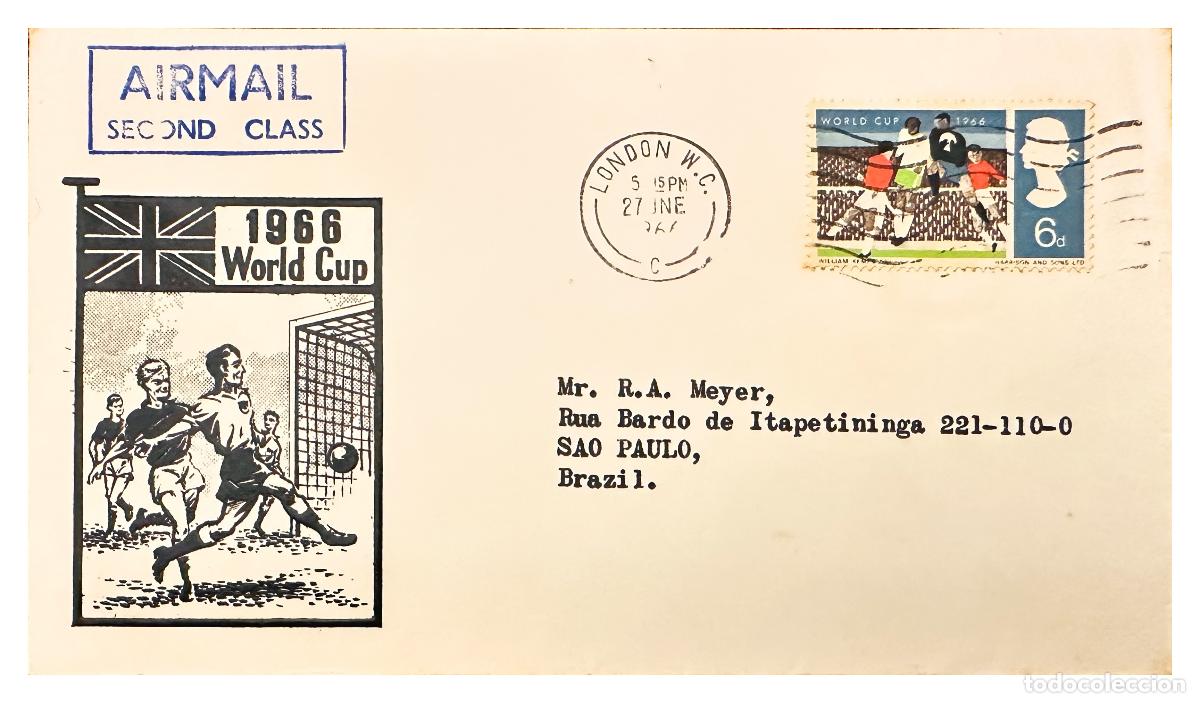 Briefmarken: CMI) 1966. UK. SOCCER PLAYERS OF THE WORLD CUP ISSUE SHIPPED TO BRAZIL XF