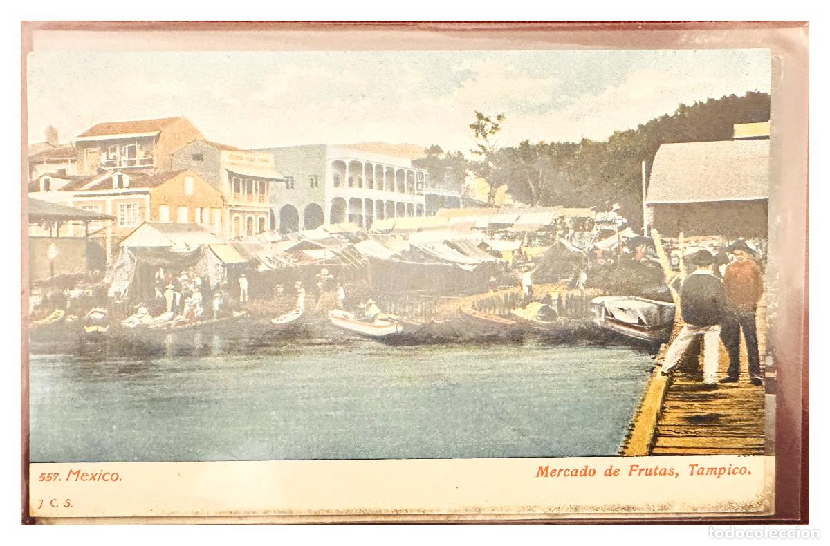 Briefmarken: CMI) 1905. MEXICO. POSTCARD. MERCADO DE FRUTAS TAMPICO SCENE ILLUSTRATION XF