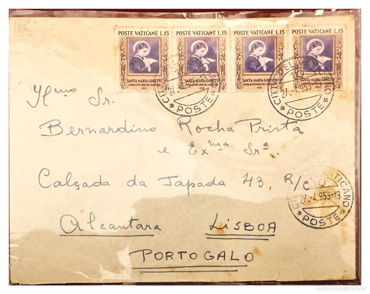 Briefmarken: CMI) 1953. VATICAN. SANTA MARIA GORETTI PORTRAIT REPETITION TO PORTUGAL. XF