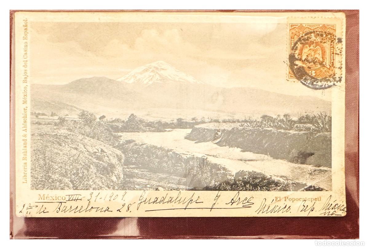 Briefmarken: CMI) 1909. MEXICO POSTCARD. POPOCATEPETL VOLCANO VIEW IN LANDSCAPE SCENE XF