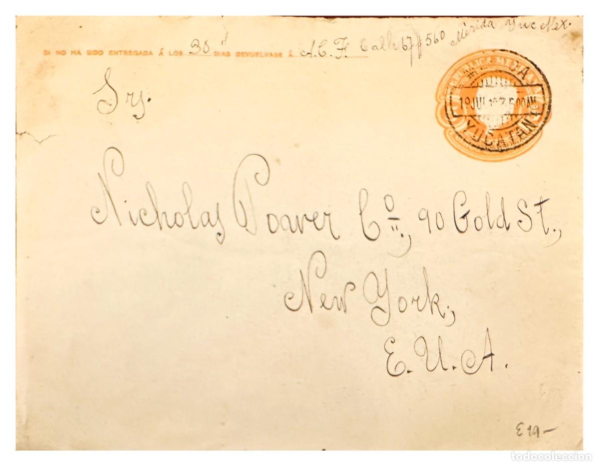 Briefmarken: CMI) 1969. MEXICO. BACK SIDE NO STAMP WITH POSTMARKS ETCHING TO THE USA. XF
