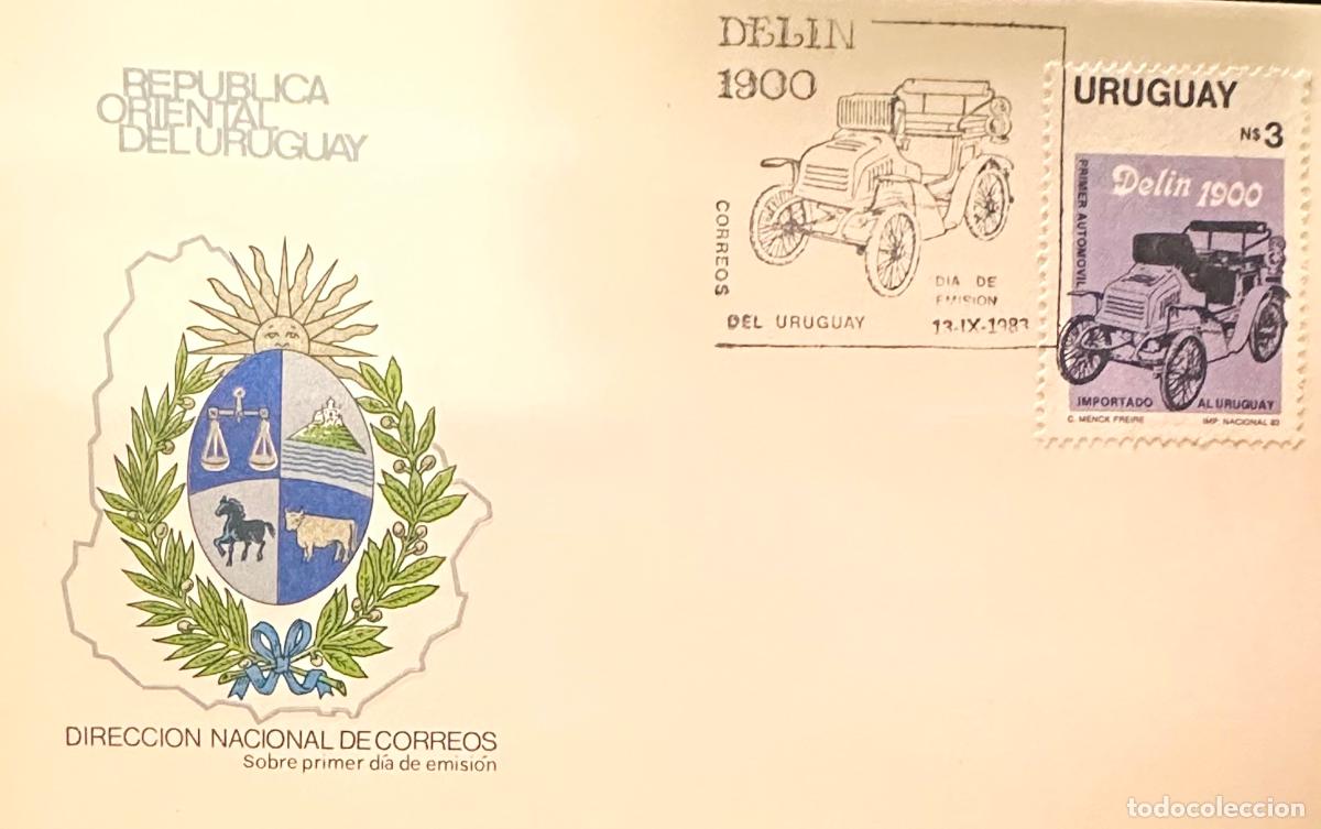 Sellos: CMI) 1983. URUGUAY. FDC. DELIN 1900 CLASSIC AUTOMOBILE ETCHING. DOMESTIC. XF