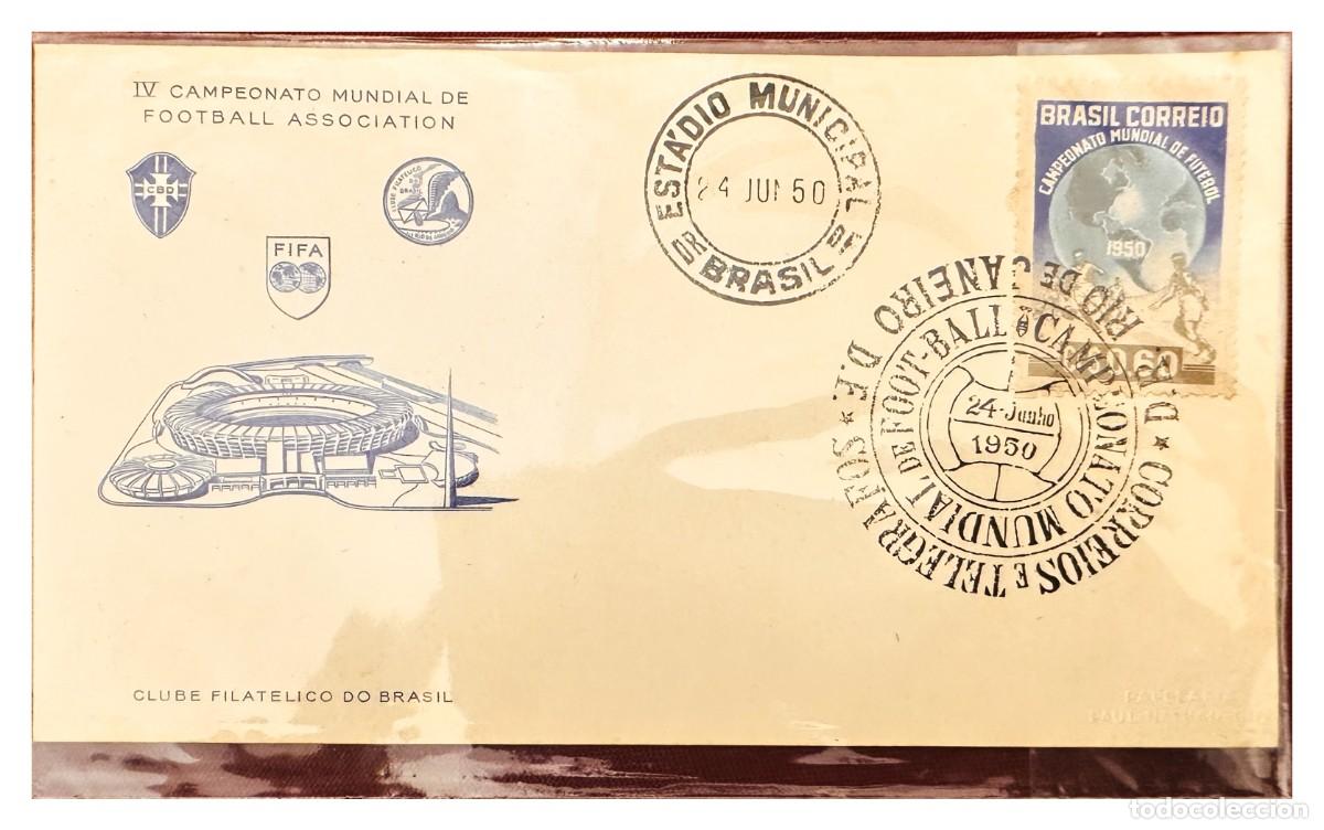 Francobolli: CMI) 1950. BRAZIL. PORTRAIT OF ATHLETE IN WORLD CUP ISSUE DOMESTIC MAIL. XF