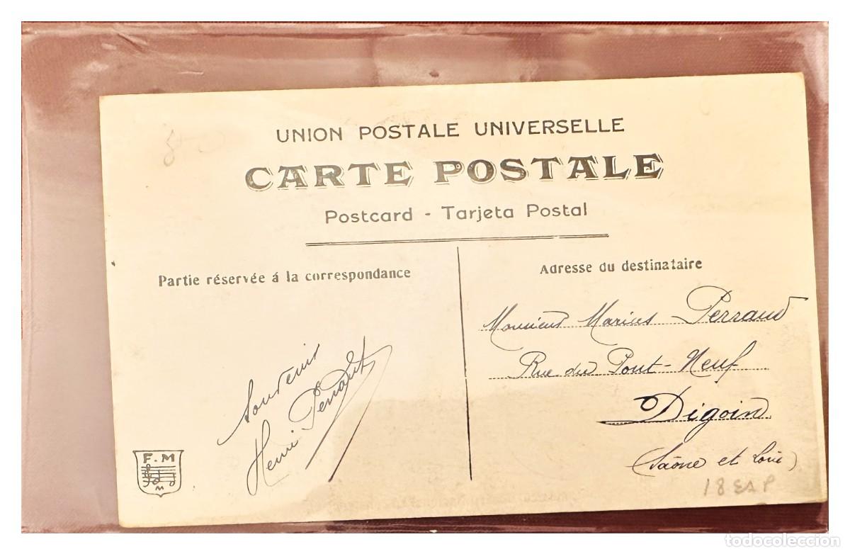 Francobolli: CMI) 1918. FRANCE. POSTCARD. WRITTEN BACK SIDE OF DOMESTIC POSTAL PIECE. XF