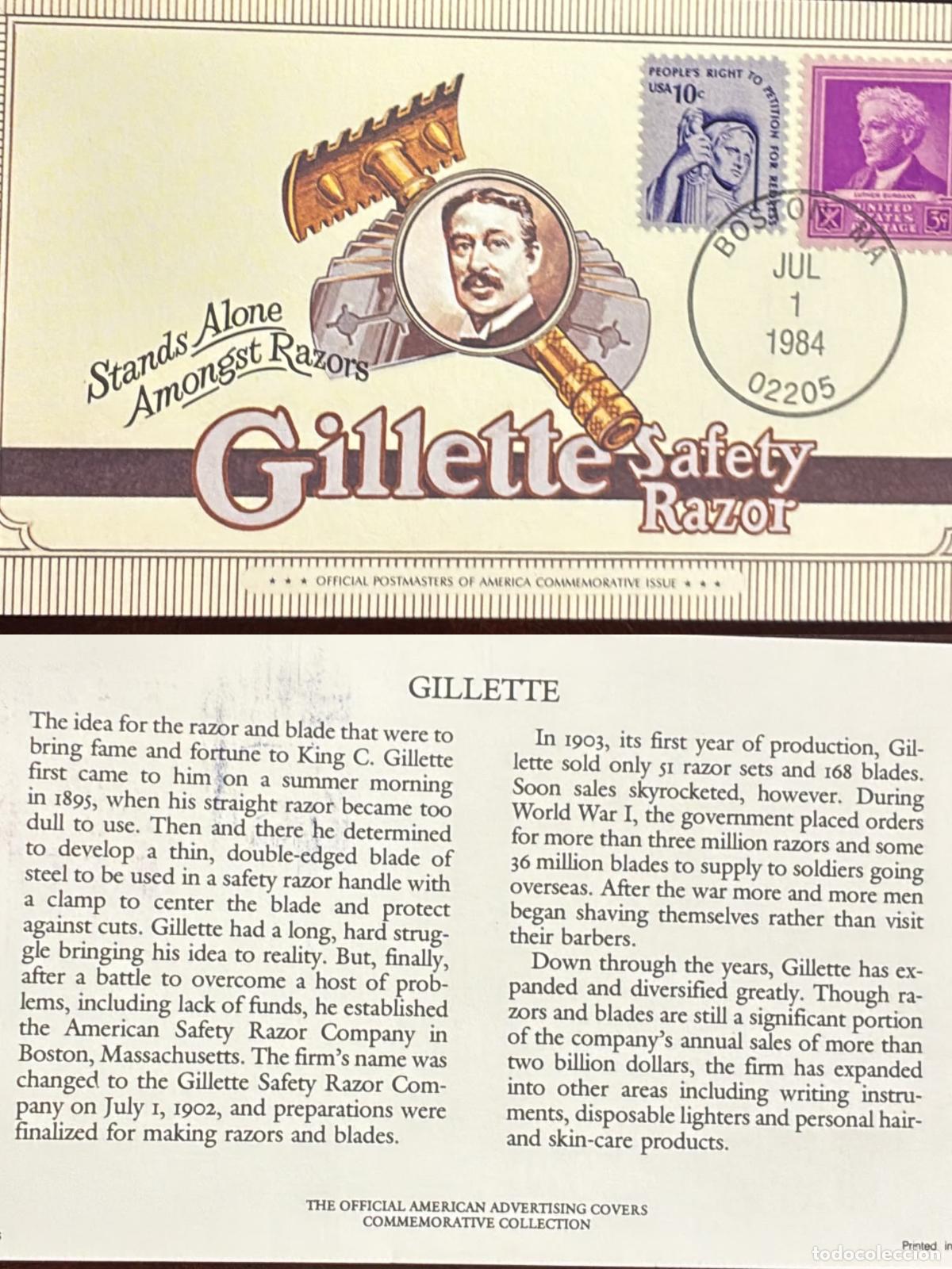 Francobolli: CMI) 1984 USA ANDREW MELLON AND RIGHT TO PETITION GILLETTE RAZORS FDC FYV XF