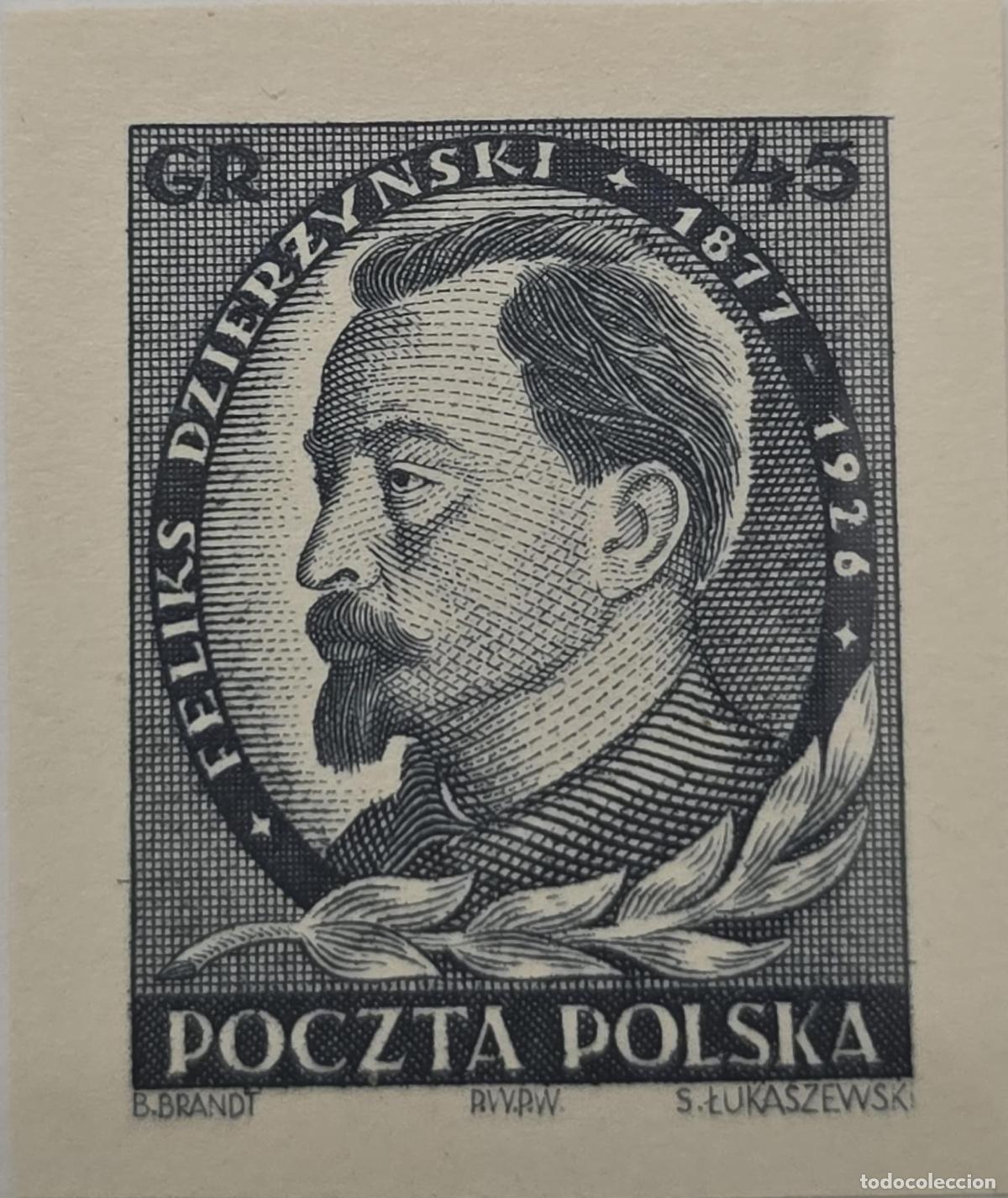 Francobolli: CMI) 1951 POLAND PORTRAIT OF FELIKS DZIERZYNSKI XF