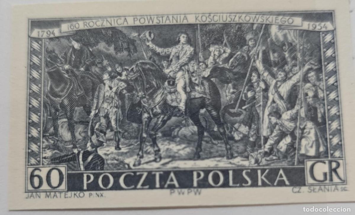 Francobolli: CMI) 1954 POLAND HISTORICAL SCENE KOSCIUSZKO UPRISING XF