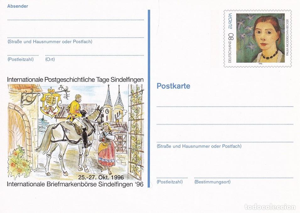 Sellos: Alemania 1996 - Sindelfingen 96 / Emisi&oacute;n Europa - Mujeres famosas P. Modersohn - Becker 1876-1907