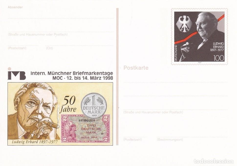 Sellos: Alemania 1997 / I Centenario del nacimiento del pol&iacute;tico Ludwig Erhard 1.897 - 1.977 / 50 Jahre I...