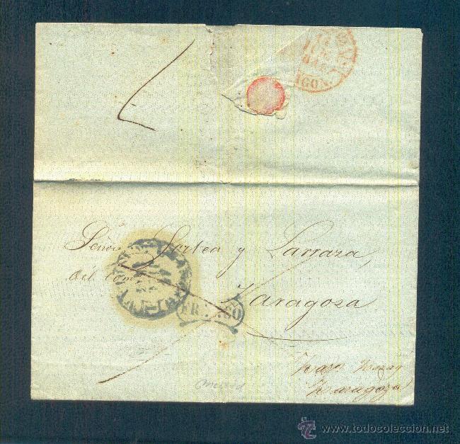 Sellos: 1844.- MADRID A ZARAGOZA - Foto 1