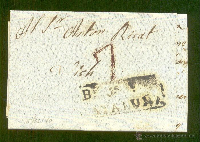 Sellos: 1840.- BALAGUER A VICH - Foto 1