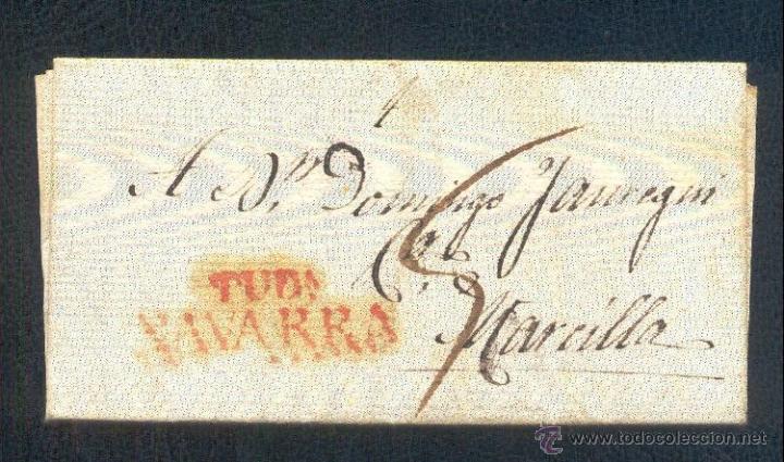 Sellos: 1824.- TUDELA A NAVARRA - Foto 1