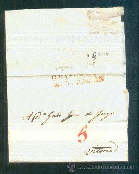 Sellos: 1830.- VERGARA A VITORIA - Foto 1