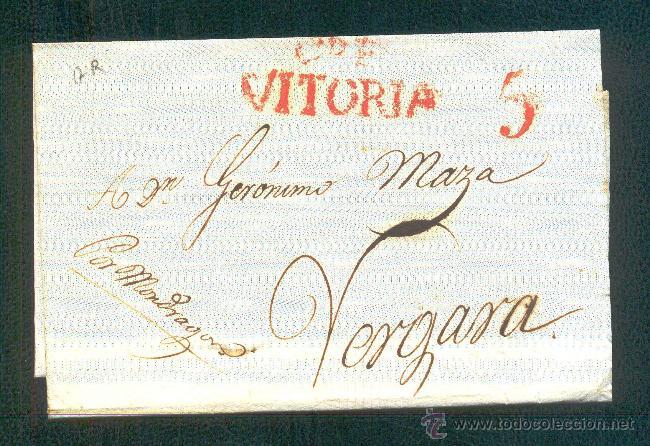 Sellos: 1830.- VITORIA A VERGARA - Foto 1