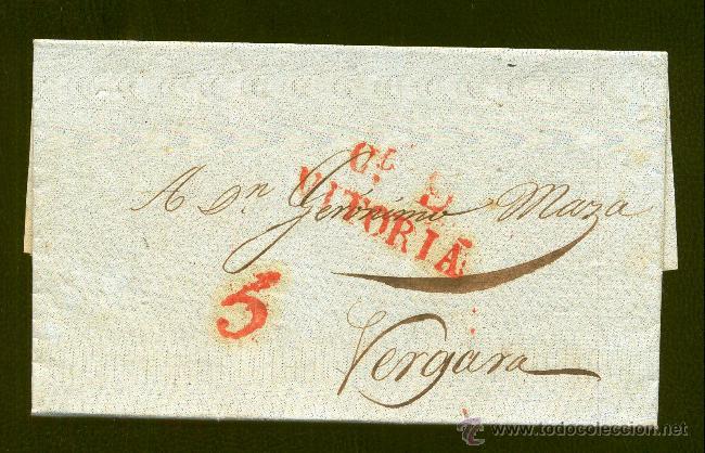 Sellos: 1833.- VITORIA A VERGARA - Foto 1