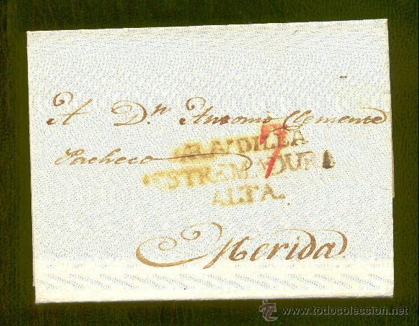 Sellos: 1828.- JARANDILLA A MERIDA - Foto 1