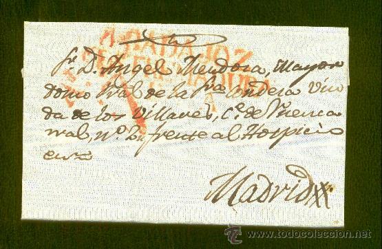 Sellos: 1842.- BADAJOZ A MADRID - Foto 1
