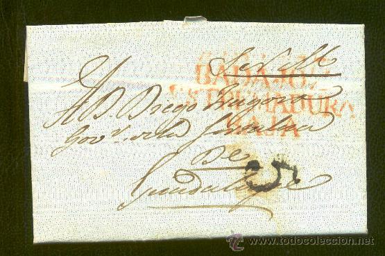 Sellos: 1841.- BADAJOZ A GUADALUPE - Foto 1