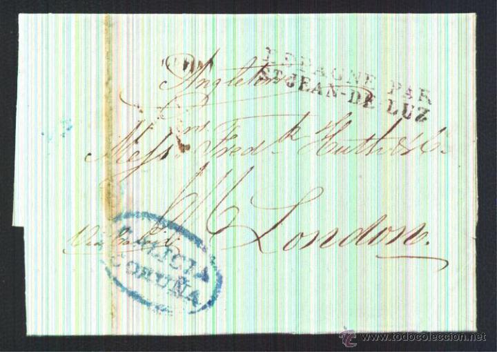 Sellos: 1832.- CORU&Ntilde;A A LONDRES - Foto 1