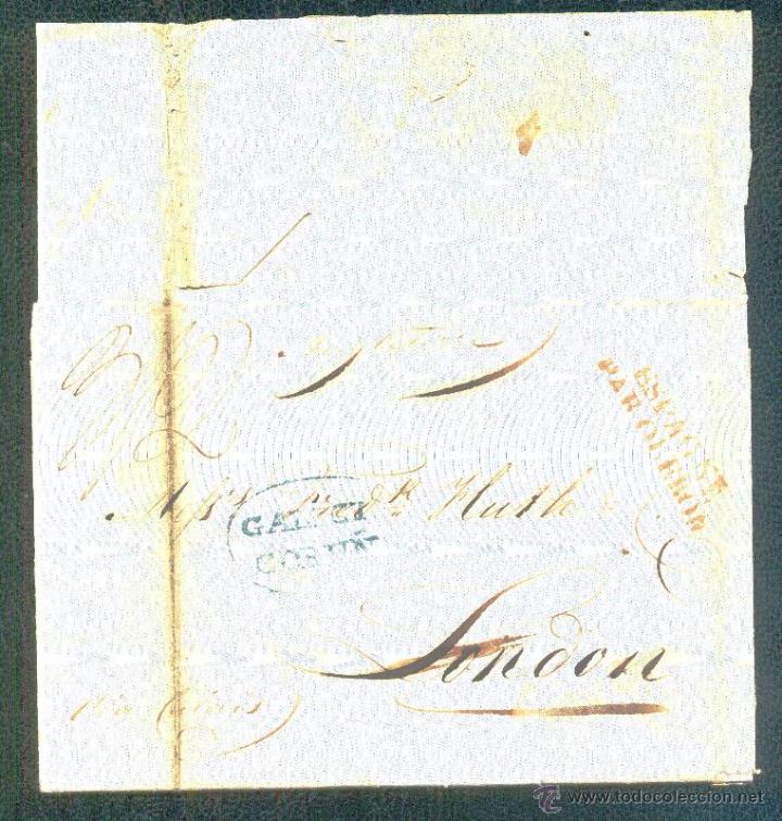 Sellos: 1837.- CORU&Ntilde;A A LONDRES - Foto 1