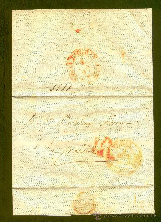 Sellos: 1851.- LOJA A GRANADA - Foto 1