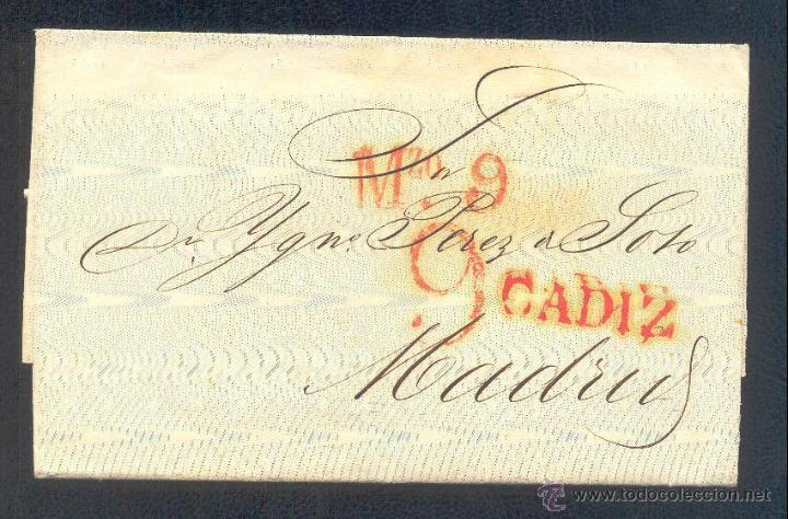 Sellos: 1842.- C&Aacute;DIZ A MADRID - Foto 1
