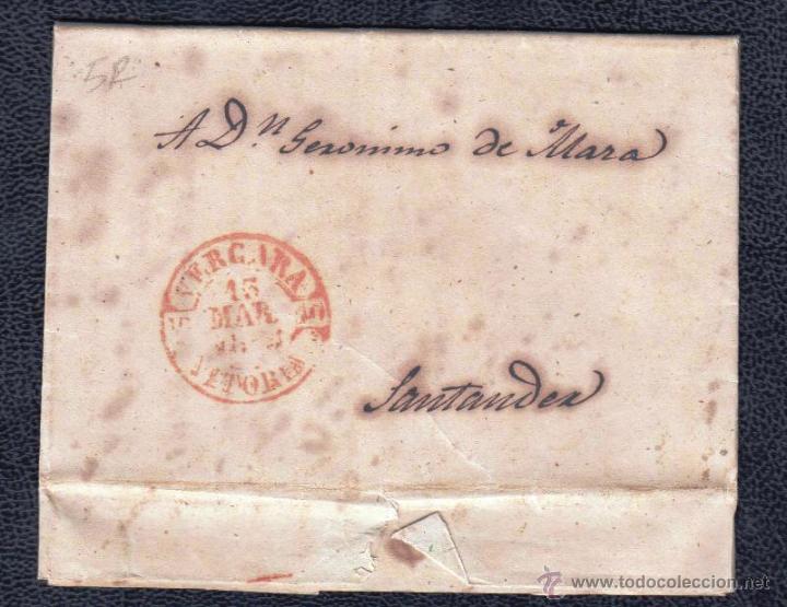 Sellos: 1848.- VERGARA A SANTANDER - Foto 1