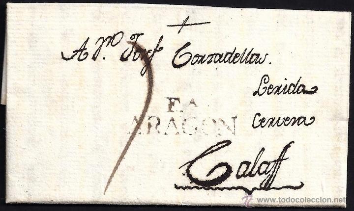 Sellos: 1799 Ballobar a Calaf Arag&oacute;n - Foto 1