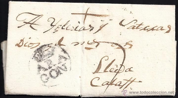 Sellos: 1791 Escatr&oacute;n a Calaf Arag&oacute;n - Foto 1