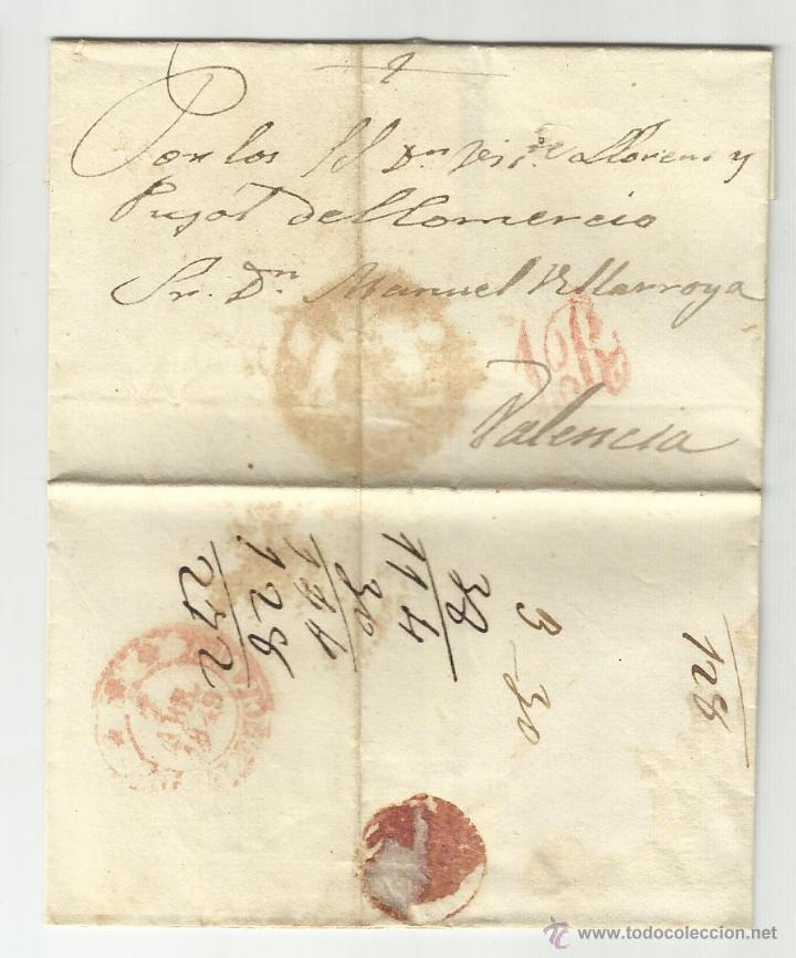 Sellos: CIRCULADA 1849 A VALENCIA - Foto 1