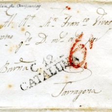 Sellos: CASTELLÓ DE AMPURIAS A TARRAGONA, 1820